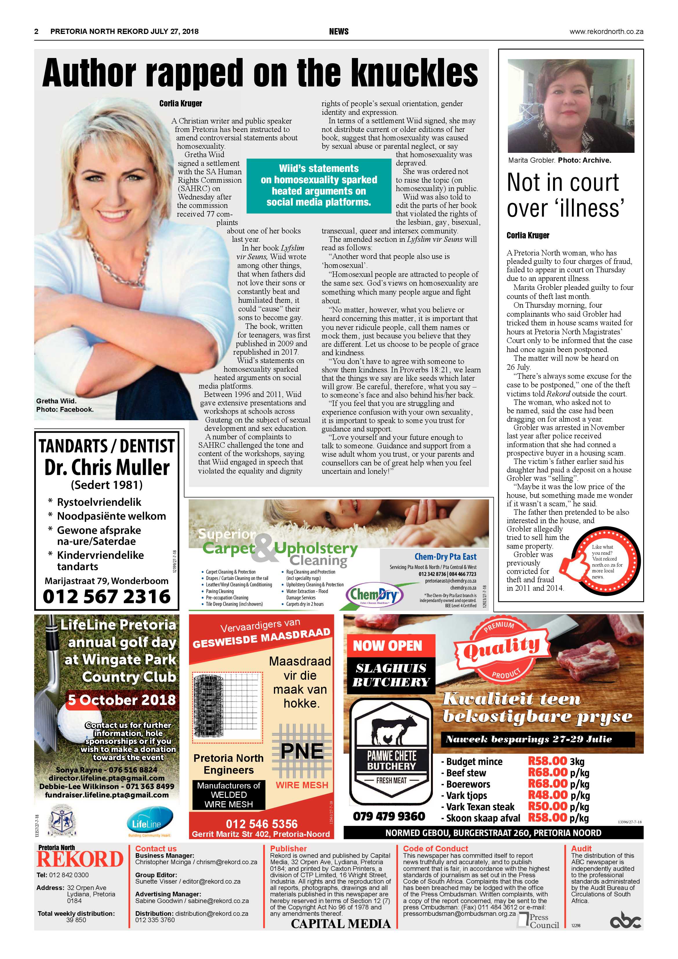 Rekord North 27 July 2018 page 2