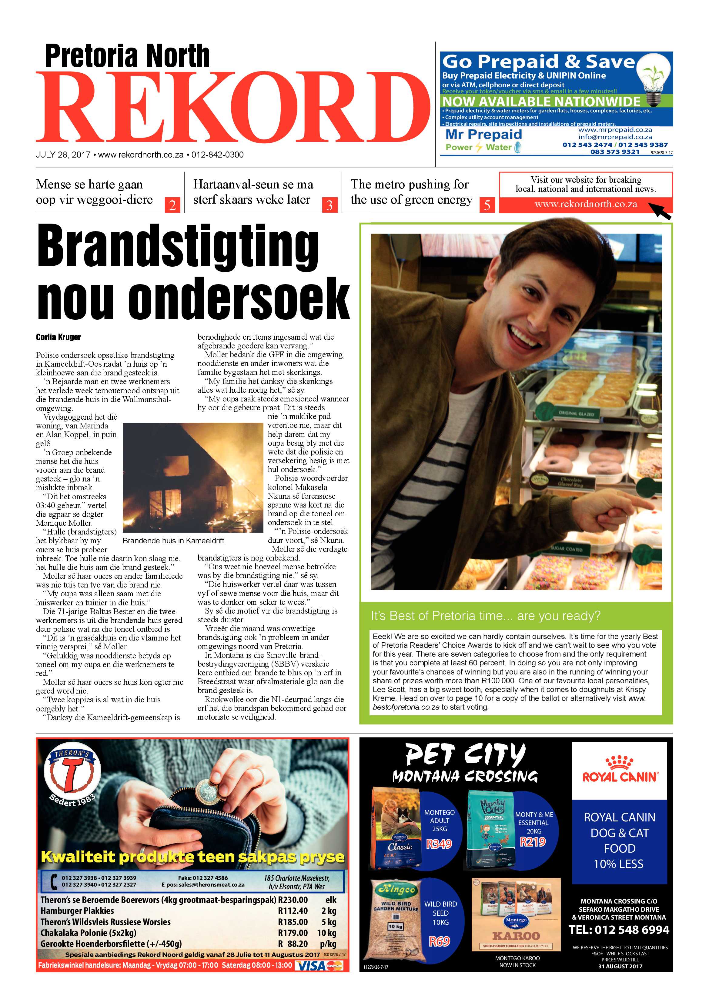 Rekord North 28 July 2017 page 1
