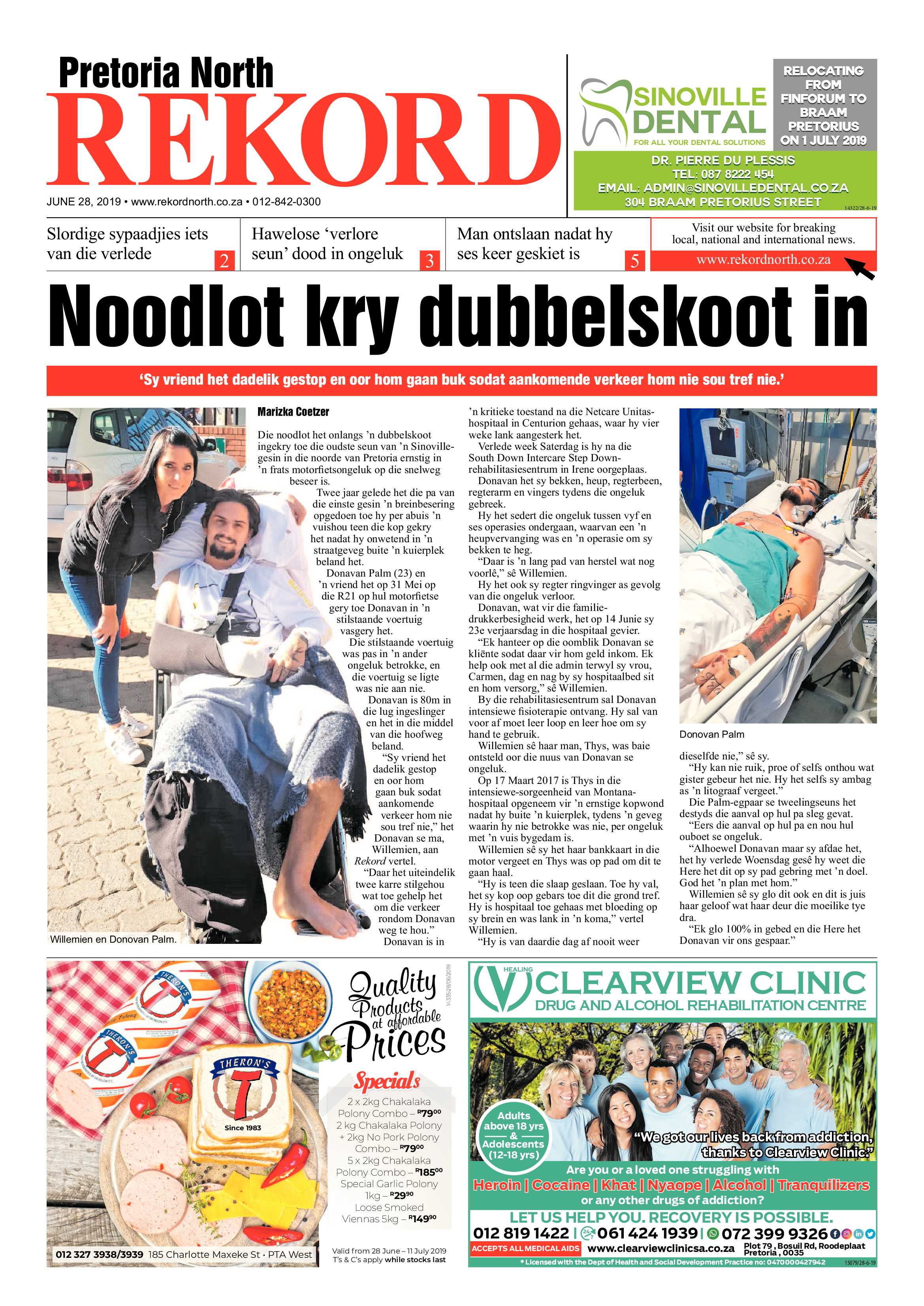 Rekord North 28 June 2019 page 1