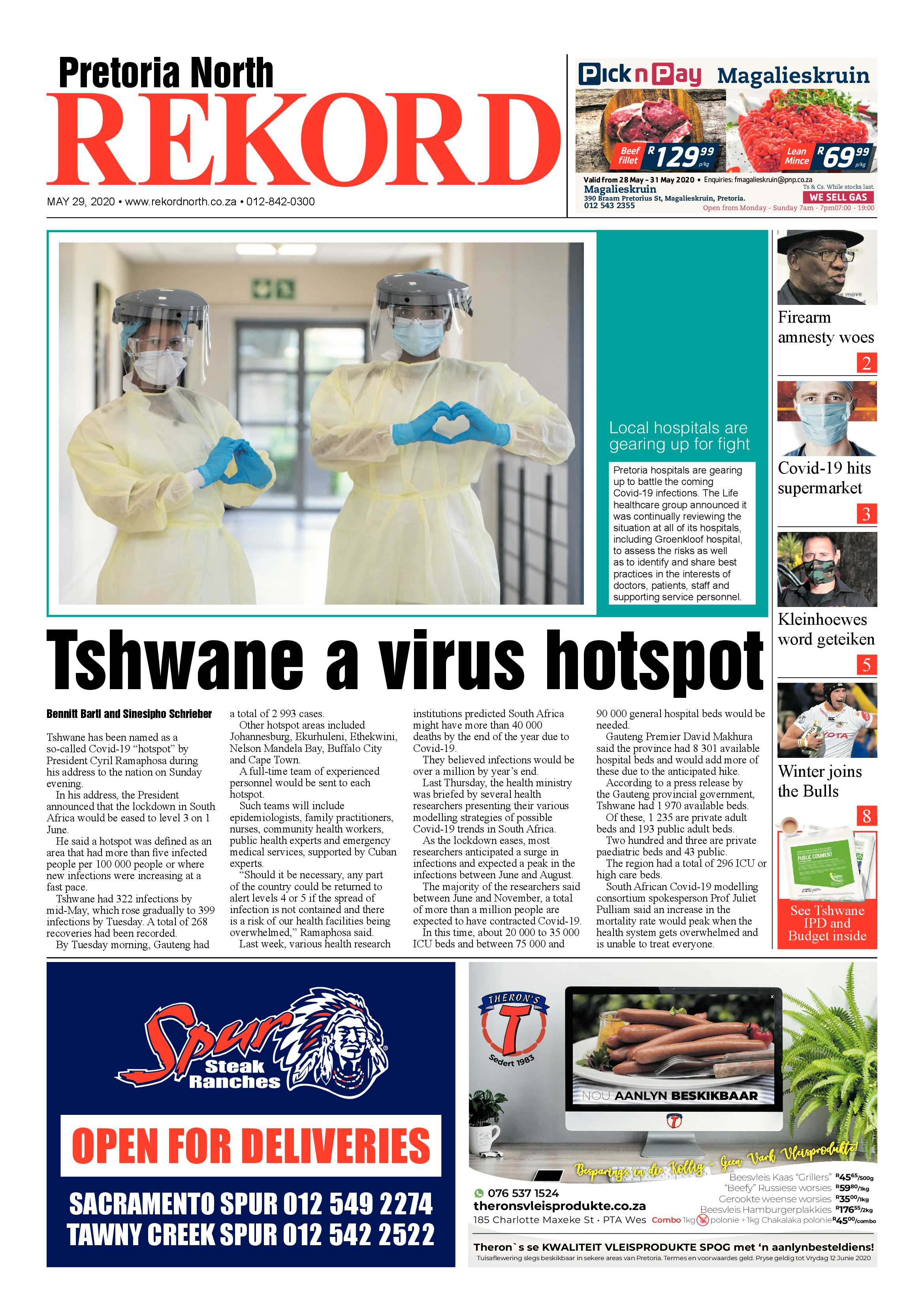 Rekord North 29 May 2020 page 1
