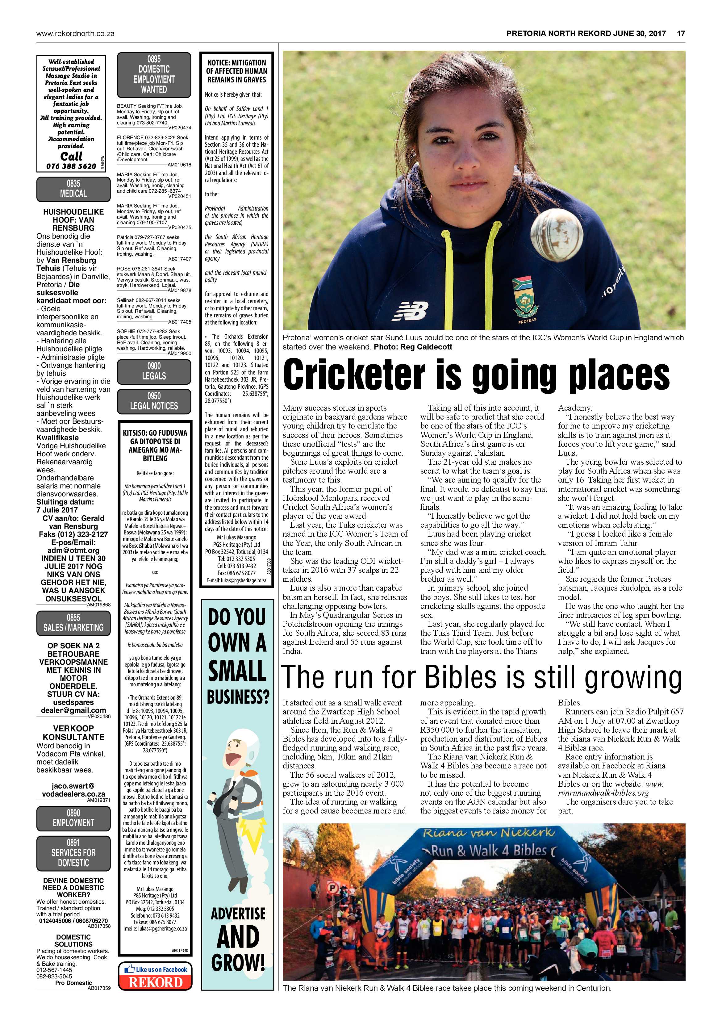 Rekord North 30 June 2017 page 17
