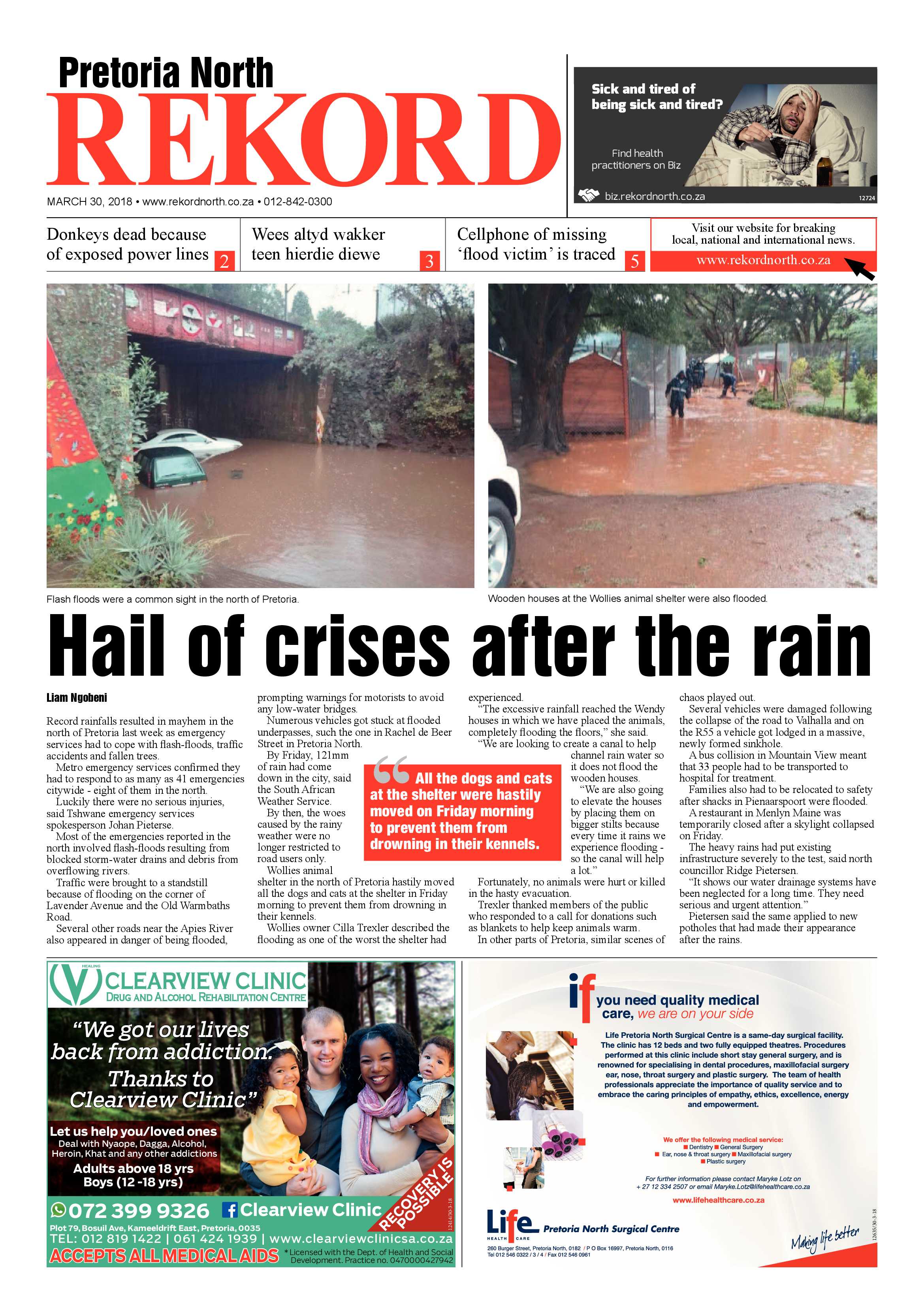 Rekord North 30 March 2018 page 1