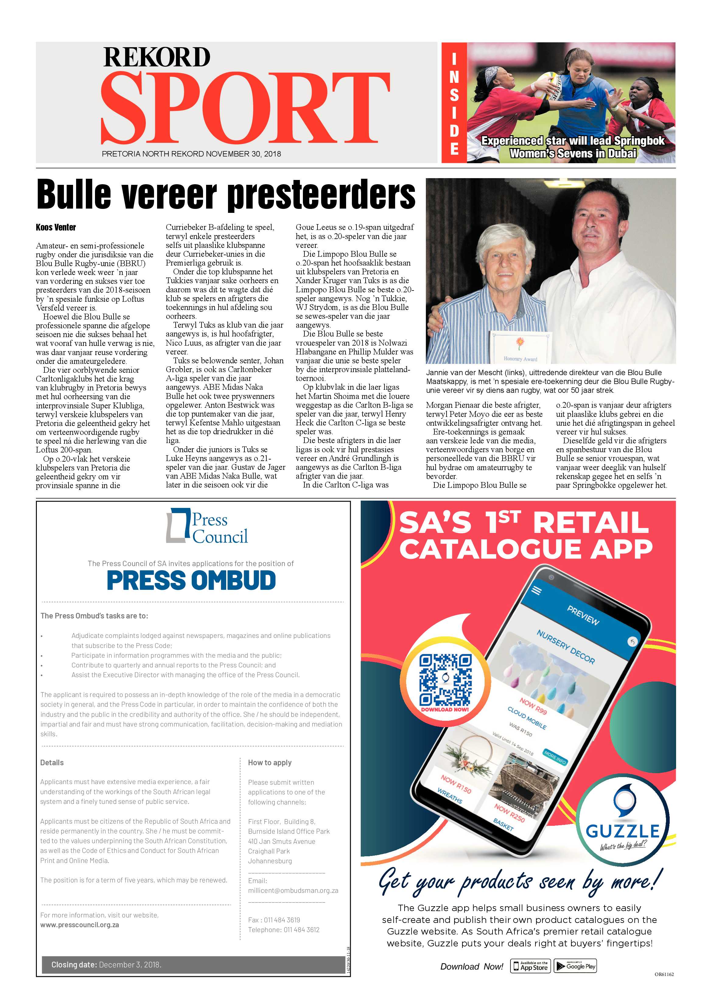 Rekord North 30 November 2018 page 20