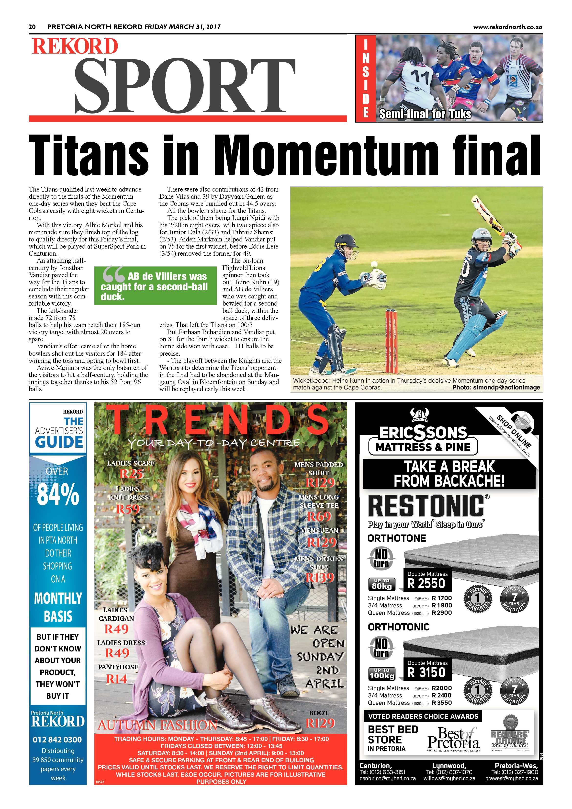 Rekord North 31 March 2017 page 20