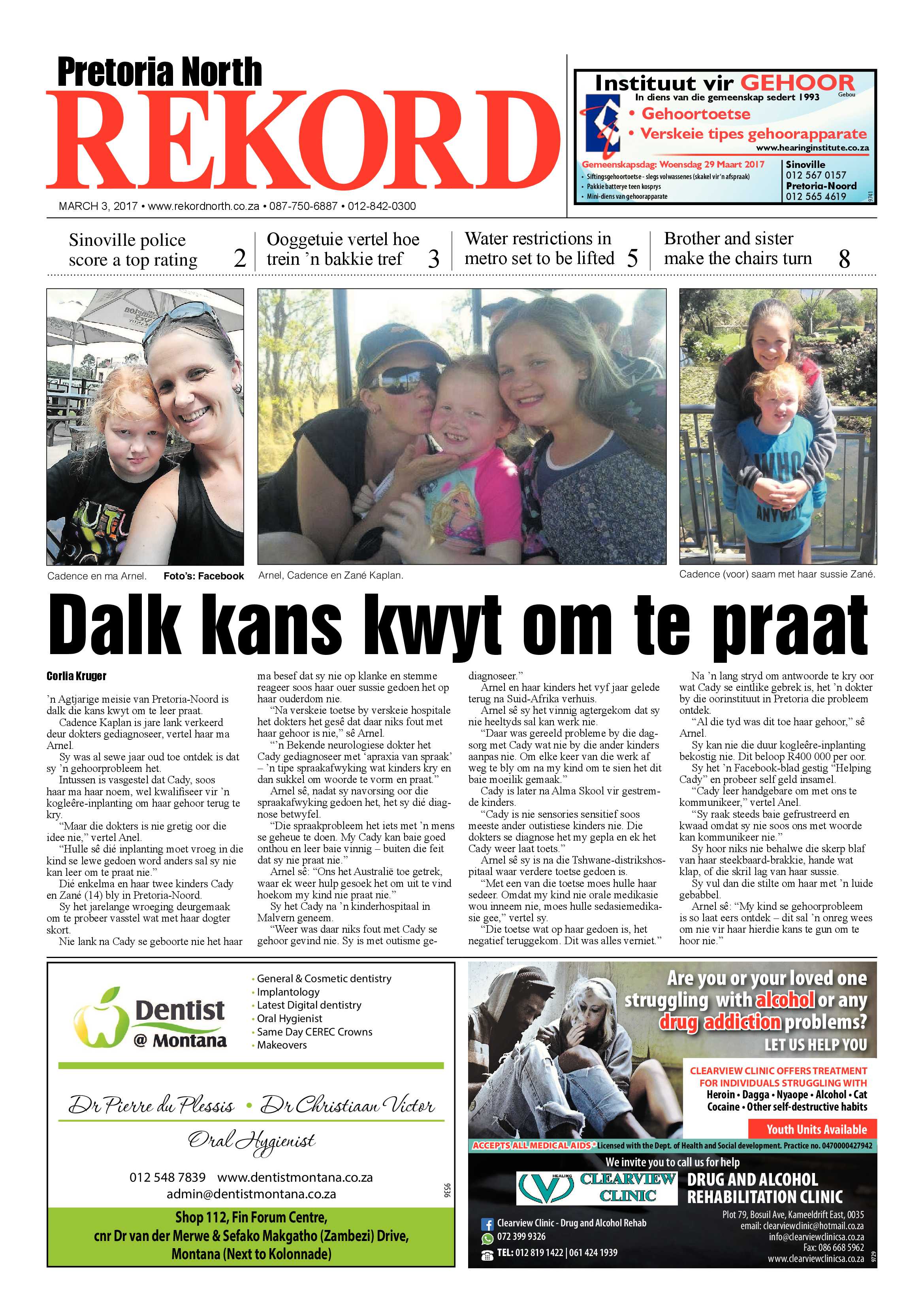 Rekord North 3 March 2017 page 1