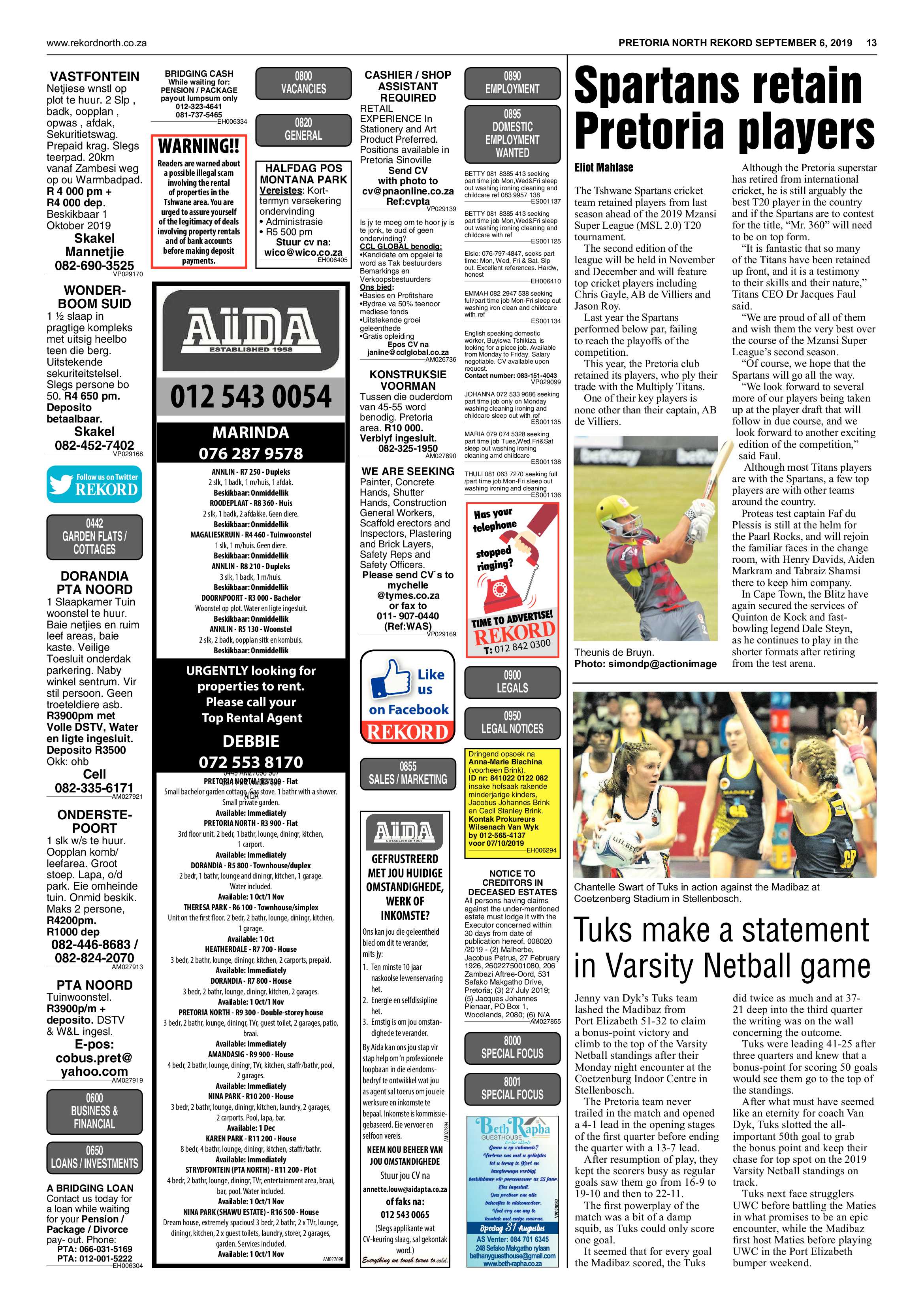 Rekord North 6 September 2019 page 13