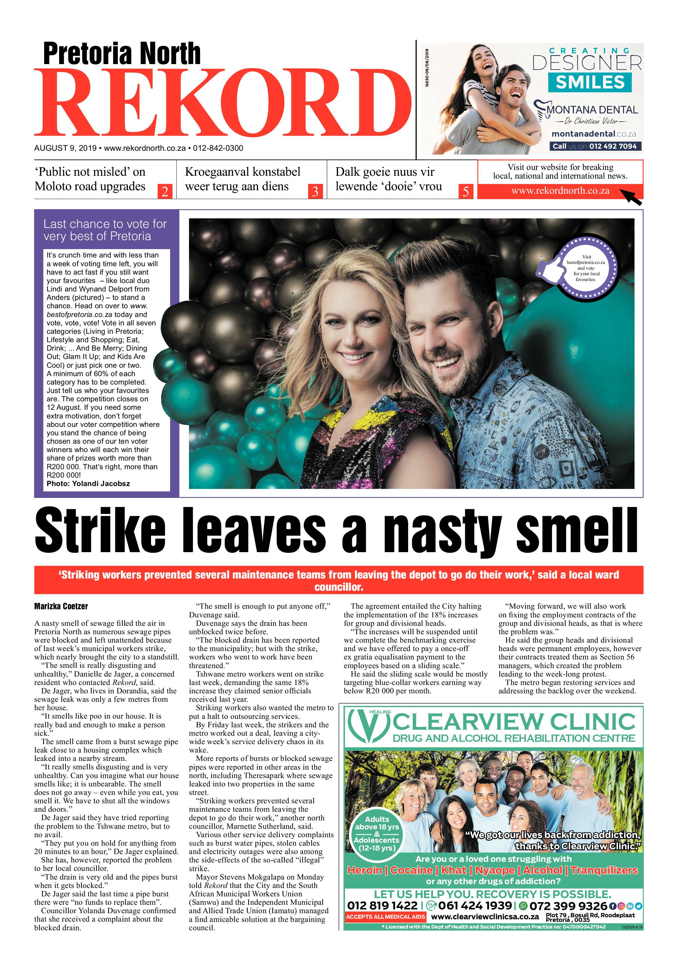 Rekord North 9 August 2019 page 1